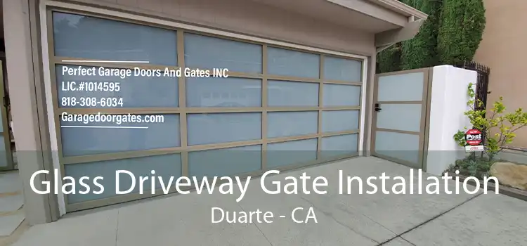 Glass Driveway Gate Installation Duarte - CA