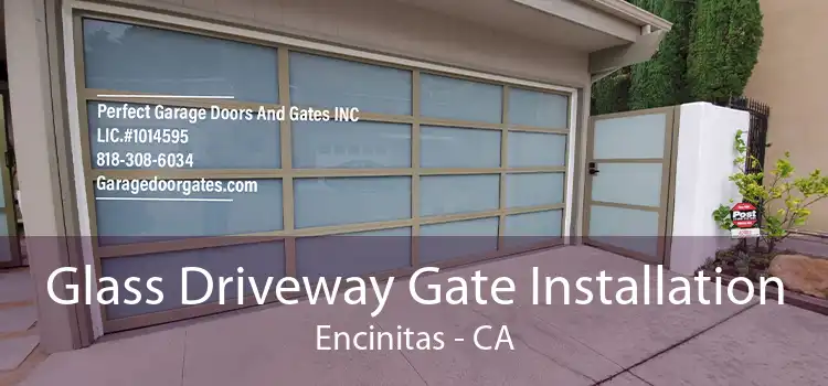 Glass Driveway Gate Installation Encinitas - CA