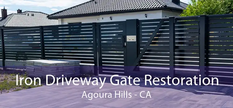 Iron Driveway Gate Restoration Agoura Hills - CA