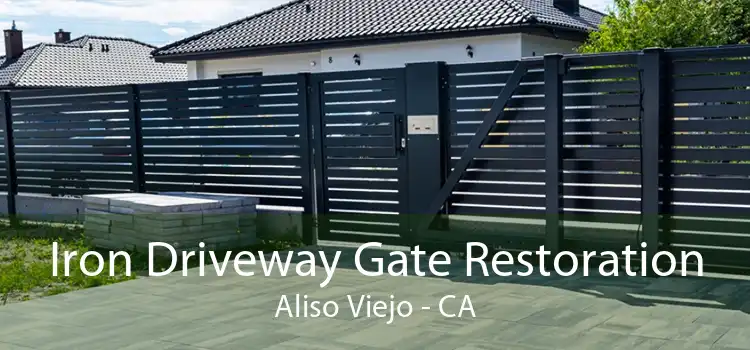 Iron Driveway Gate Restoration Aliso Viejo - CA