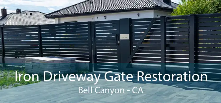 Iron Driveway Gate Restoration Bell Canyon - CA