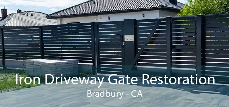 Iron Driveway Gate Restoration Bradbury - CA