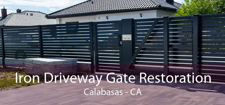 Iron Driveway Gate Restoration Calabasas - CA