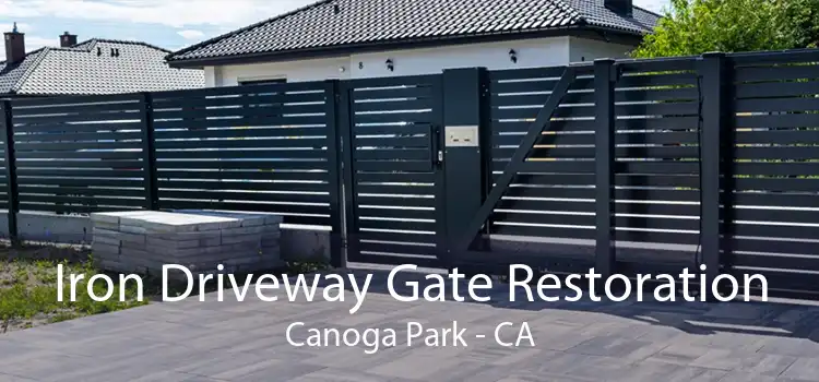 Iron Driveway Gate Restoration Canoga Park - CA