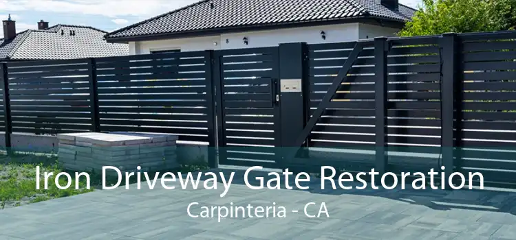 Iron Driveway Gate Restoration Carpinteria - CA