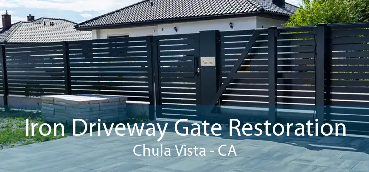 Iron Driveway Gate Restoration Chula Vista - CA