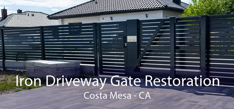 Iron Driveway Gate Restoration Costa Mesa - CA