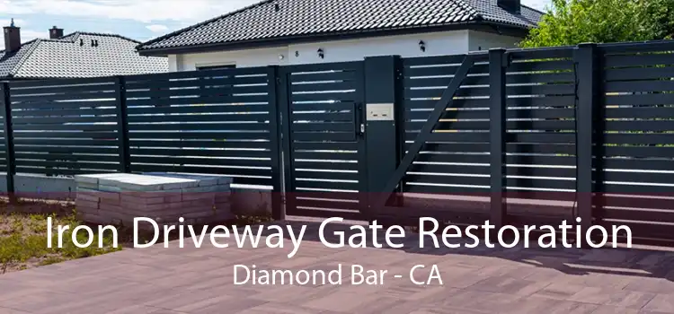 Iron Driveway Gate Restoration Diamond Bar - CA