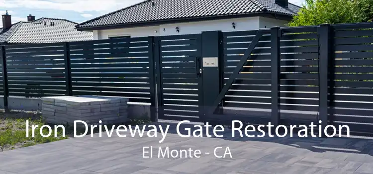 Iron Driveway Gate Restoration El Monte - CA