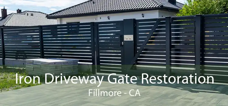 Iron Driveway Gate Restoration Fillmore - CA