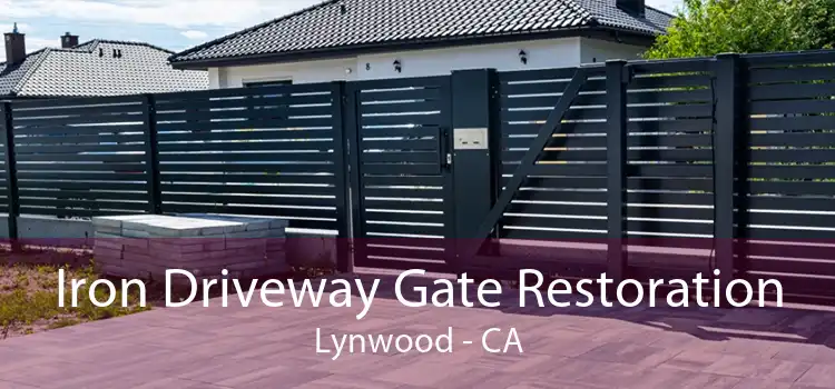 Iron Driveway Gate Restoration Lynwood - CA