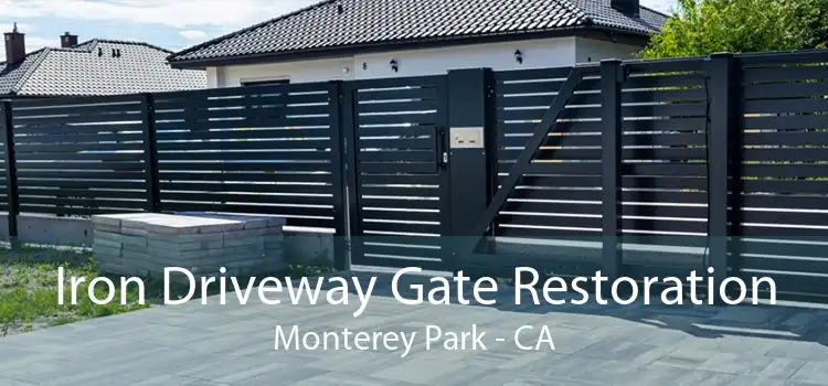 Iron Driveway Gate Restoration Monterey Park - CA