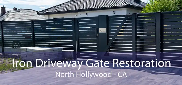 Iron Driveway Gate Restoration North Hollywood - CA