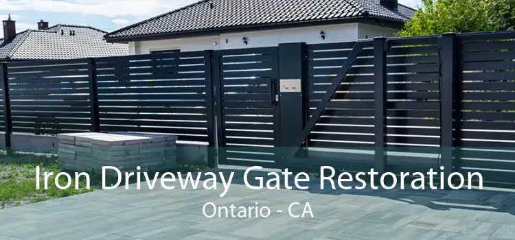 Iron Driveway Gate Restoration Ontario - CA