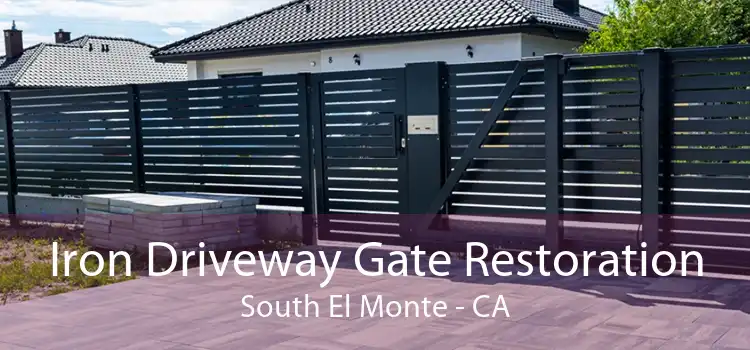 Iron Driveway Gate Restoration South El Monte - CA