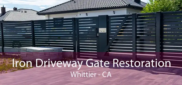 Iron Driveway Gate Restoration Whittier - CA