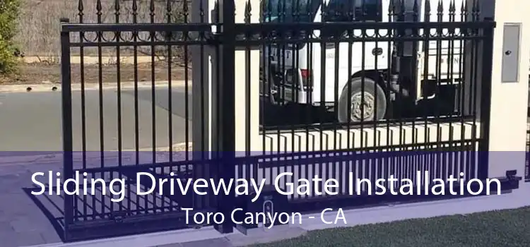 Sliding Driveway Gate Installation Toro Canyon - CA